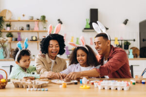 atividade em família para aprender inglês na Páscoa